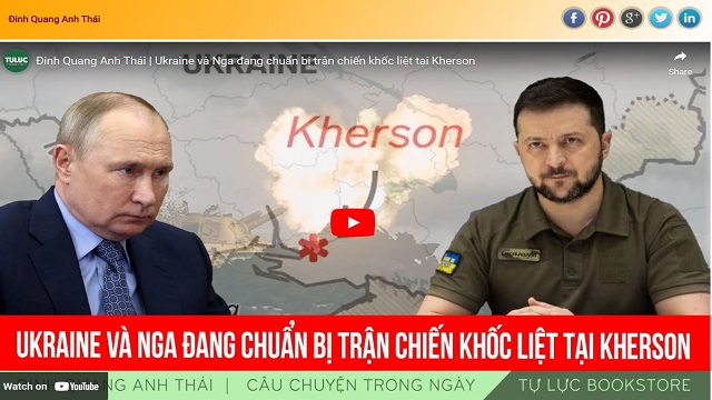  Ukraine và Nga đang chuẩn bị trận chiến khốc liệt tại Kherson.